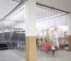 Cortinas de tiras de pvc